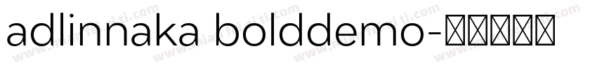adlinnaka bolddemo字体转换